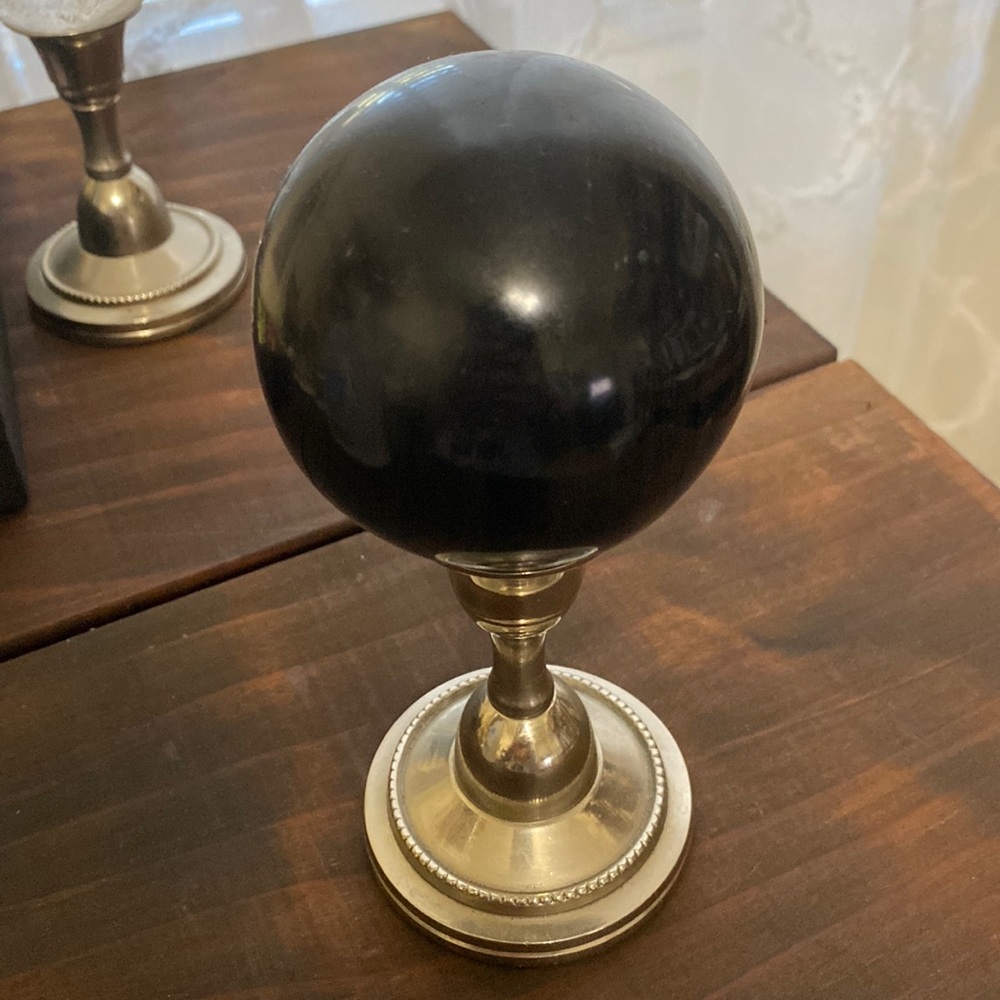 Black obsidian sphere